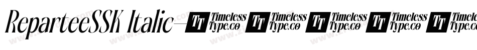 ReparteeSSK Italic字体转换